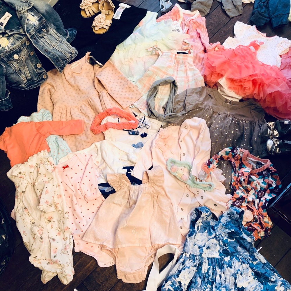 Baby girl clothes incl. Burberry leggings